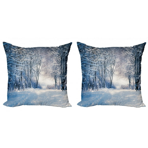 Ouqiuwa Merry Christmas Gnome Xmas Gifts Winter Snowflakes Throw Pillow Covers Set of 2 16X16 Inch Square Decorative Pillowcase Pillow Cases for Home Couch Sofa Bed 
